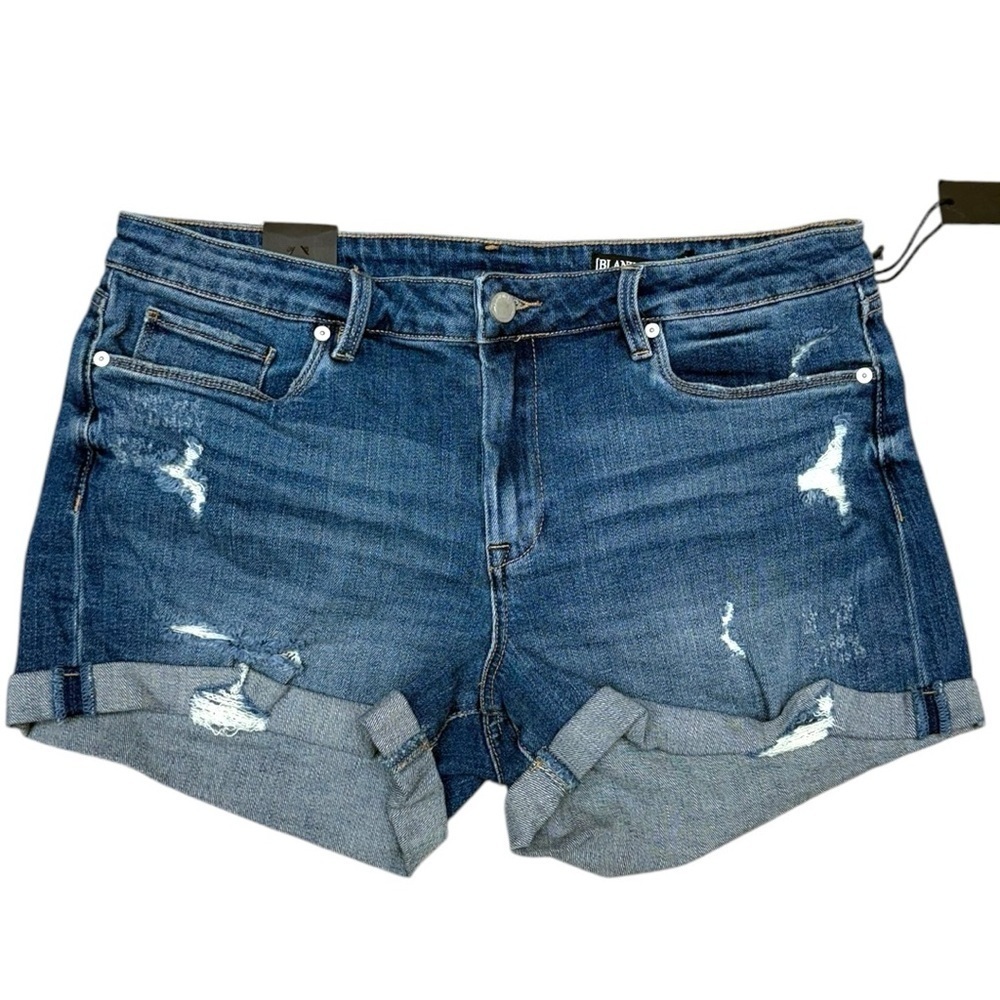 Blank NYC Distressed Cuffed Denim Shorts The Fulton Cox Size 29 & 31 - Picture 3 of 12